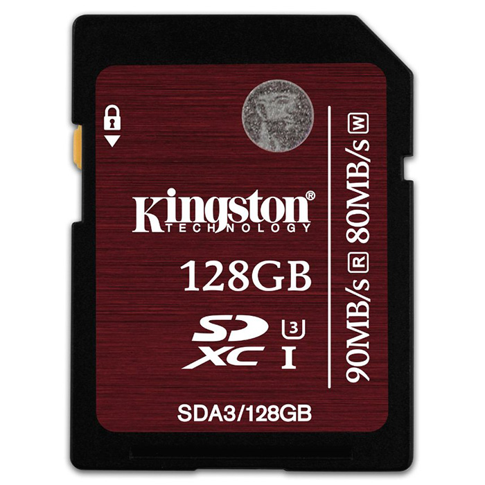Карта пам'яті KINGSTON SDXC 128GB UHS-I U3 (SDA3/128GB)/Уцінка