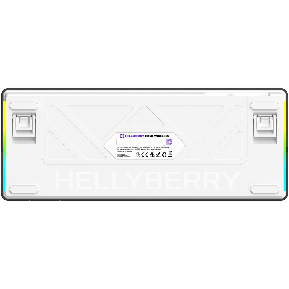 Клавиатура беспроводная HATOR Hellyberry HK60 Wireless Linear Switch White/Violet