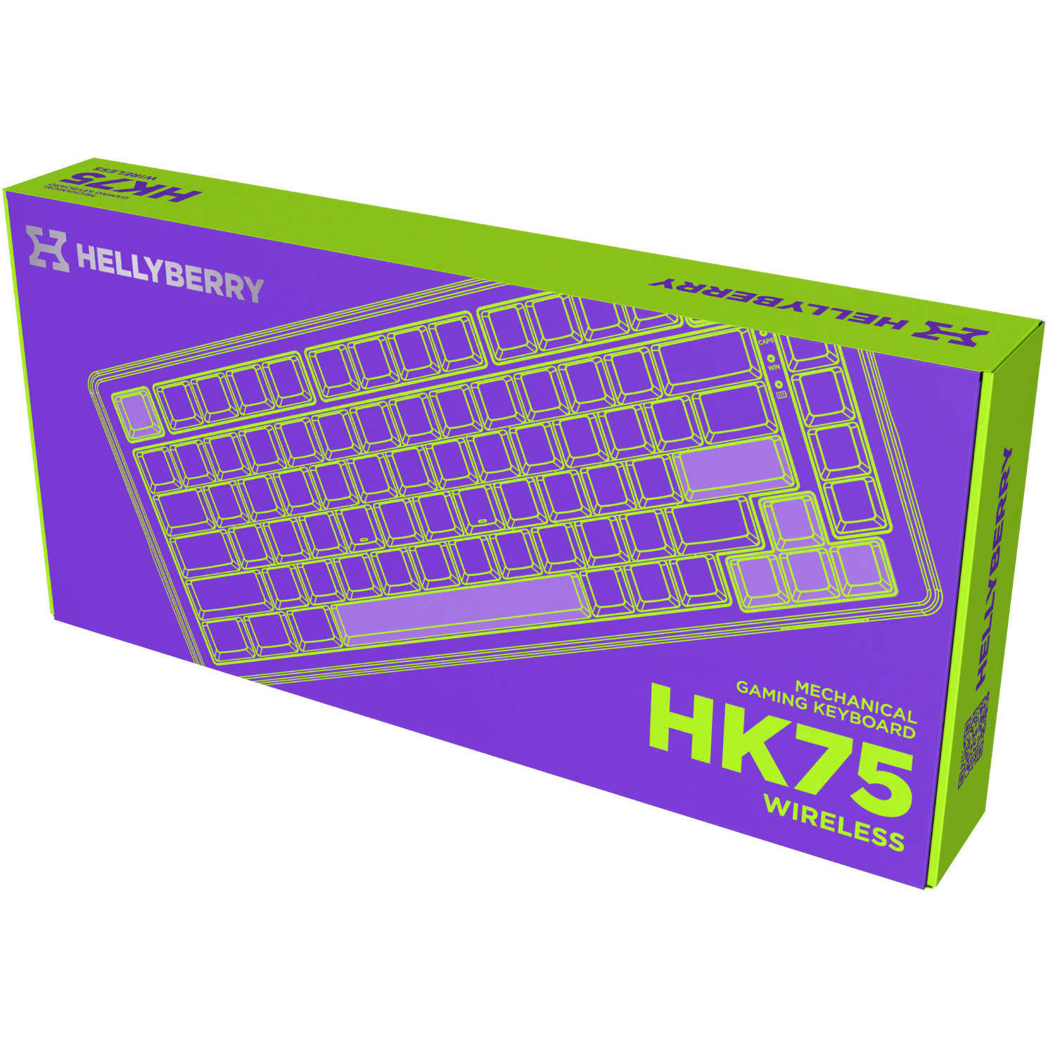Клавіатура бездротова HATOR Hellyberry HK75 Wireless Linear Switch White/Violet