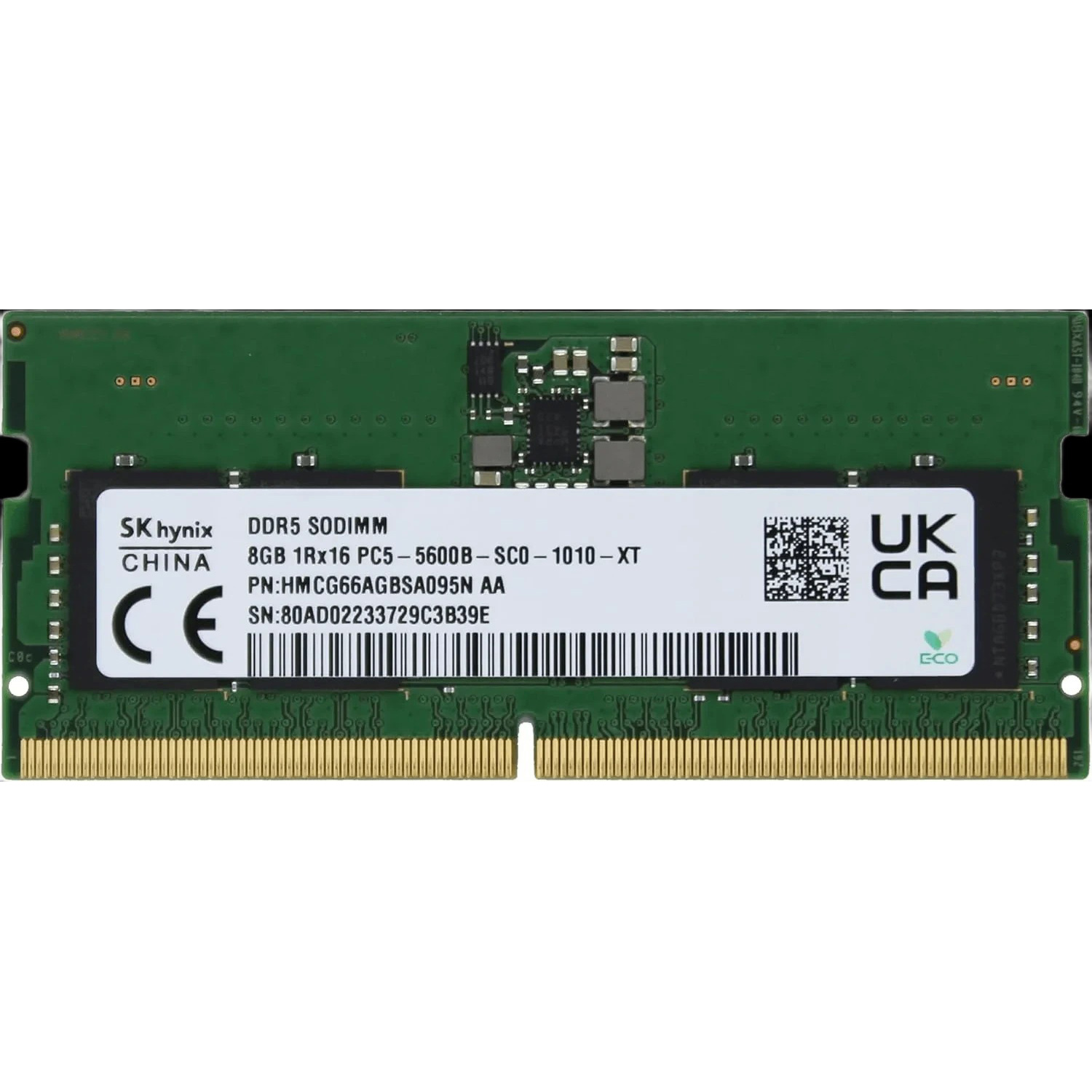 Модуль пам'яті HYNIX SO-DIMM DDR5 5600MHz 8GB (HMCG66AGBSA095N)