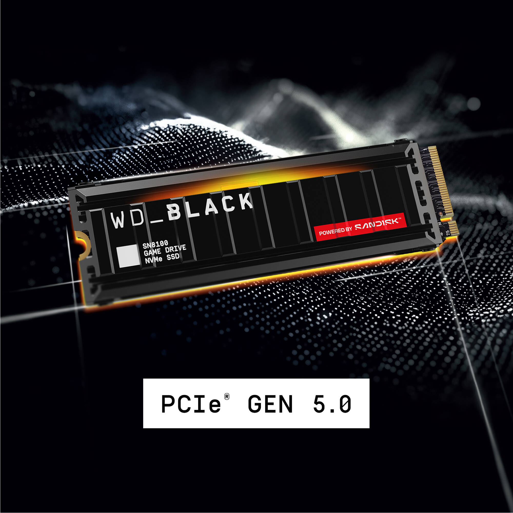 SSD диск WD Black SN8100 w/heatsink 2TB M.2 NVMe (WDS200T1XHM)
