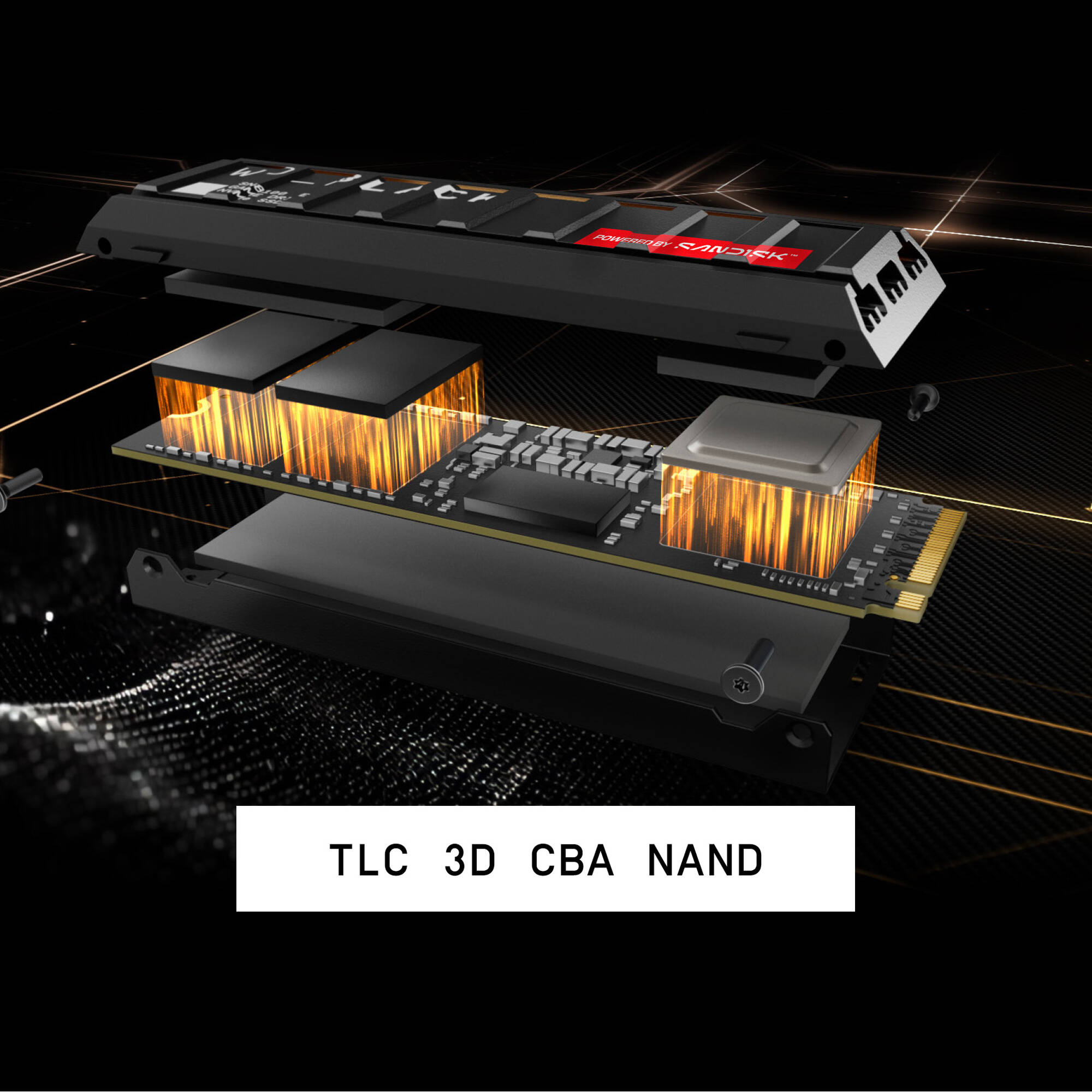 SSD диск WD Black SN8100 w/heatsink 2TB M.2 NVMe (WDS200T1XHM)