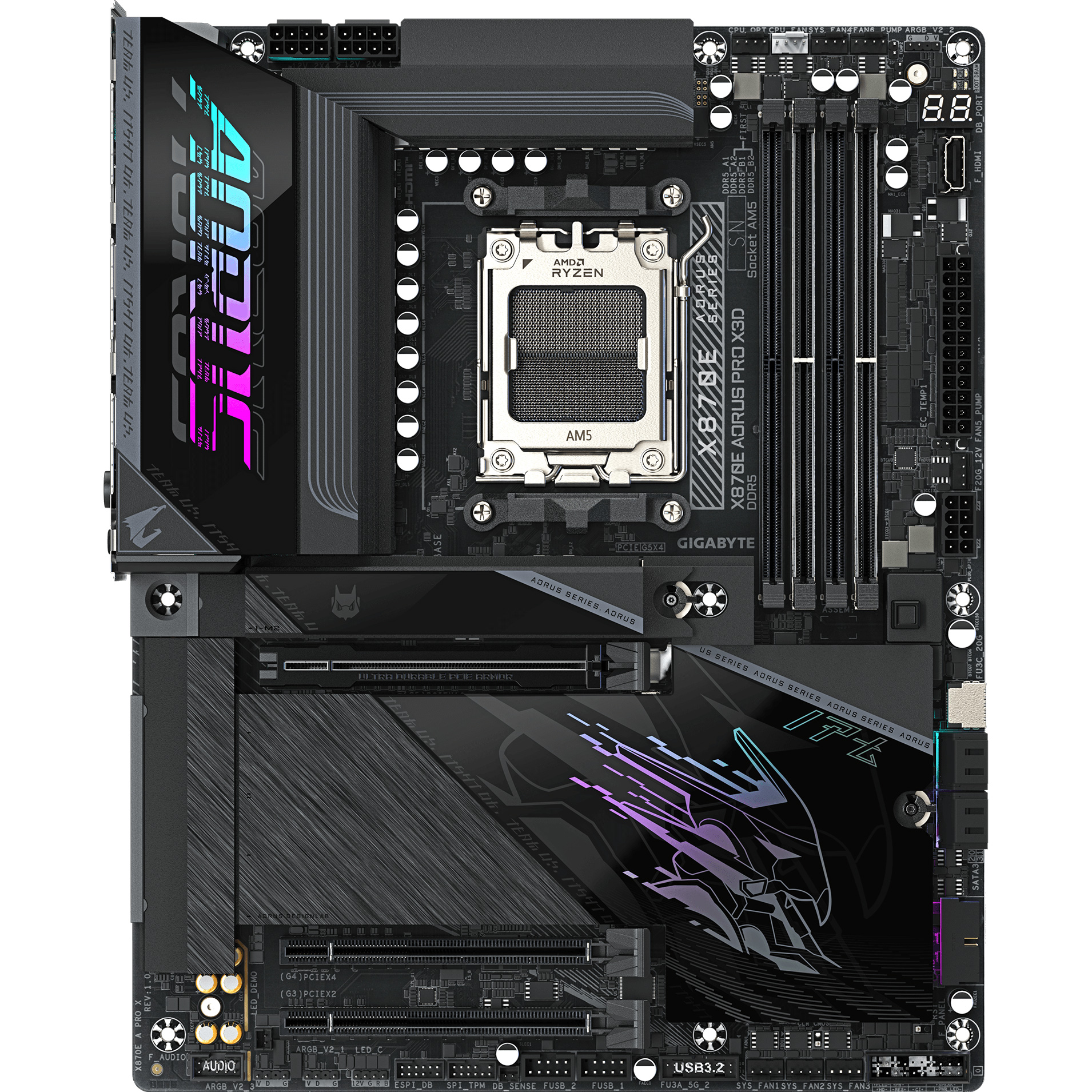 Материнская плата Gigabyte AORUS X870E Pro X3D
