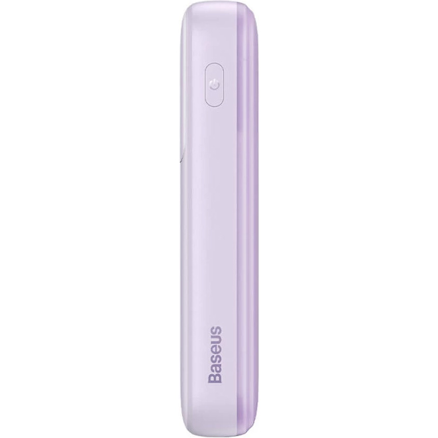 Повербанк BASEUS Comet Series Dual Cable Digital Display Fast Charge 22.5W 20000mAh Purple (PPMD020105)