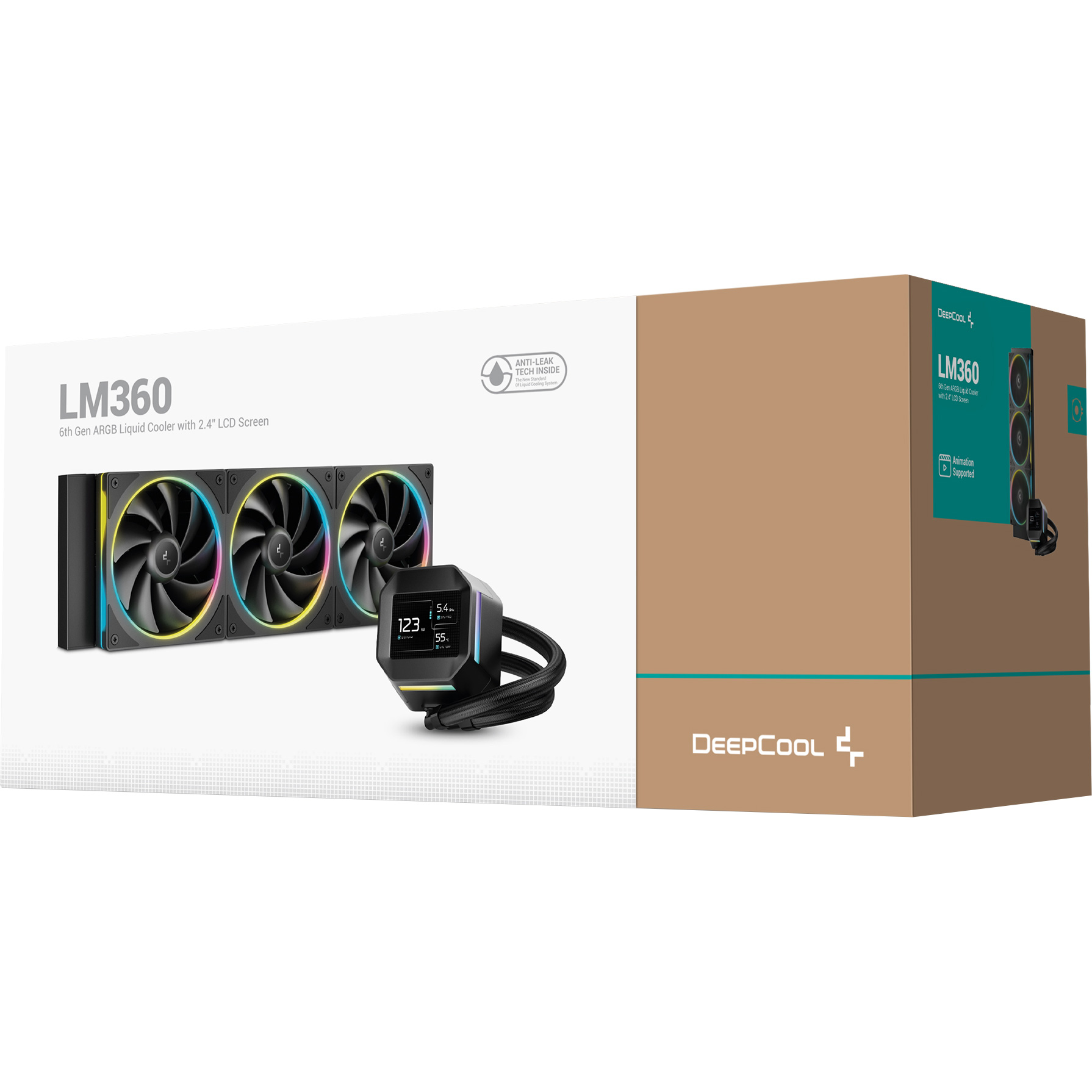 Система водяного охлаждения DEEPCOOL LM360 Black (R-LM360-BKDMMC-1)