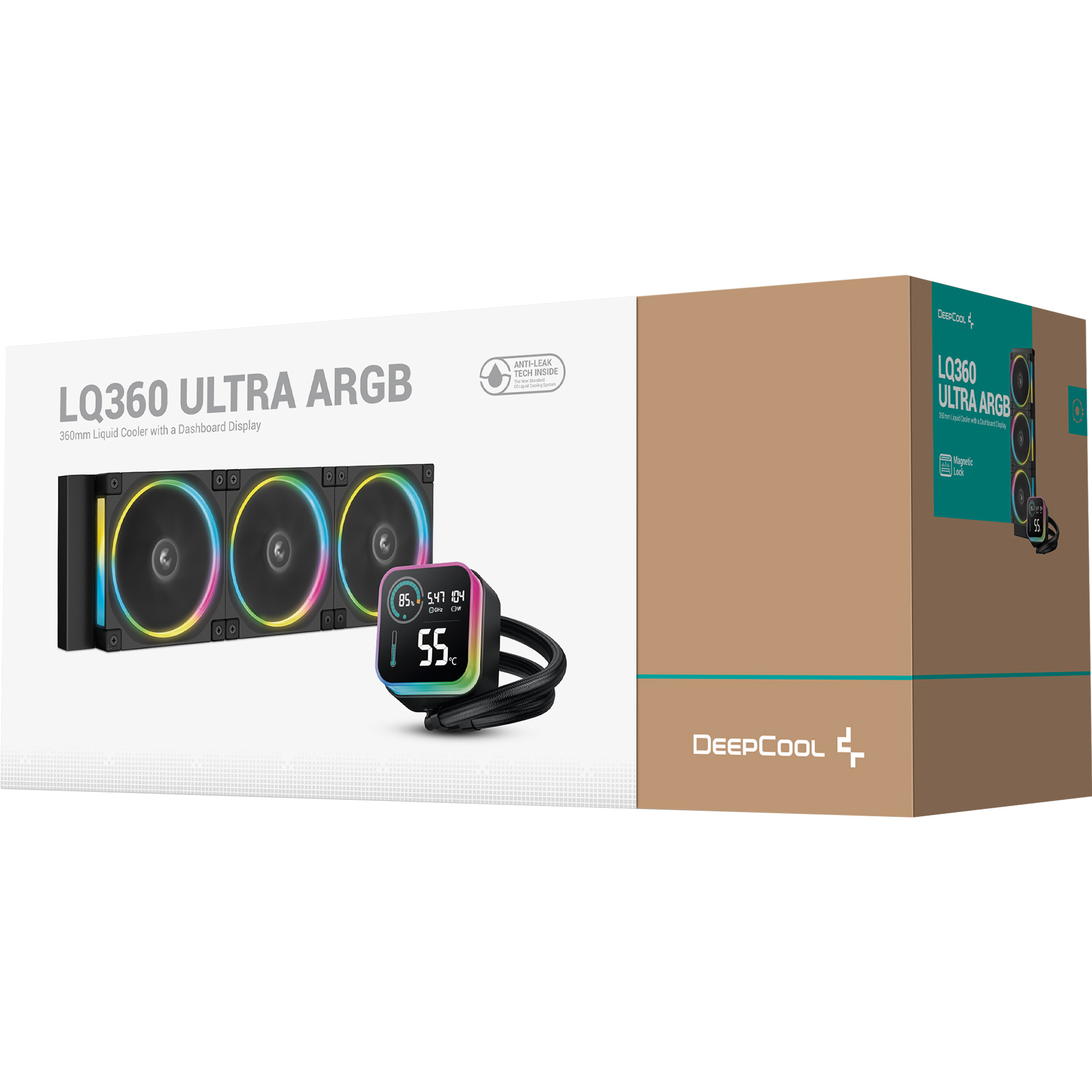 Система водяного охлаждения DEEPCOOL LQ360 Ultra ARGB Black (R-LQ360-BKASMC-G-1)