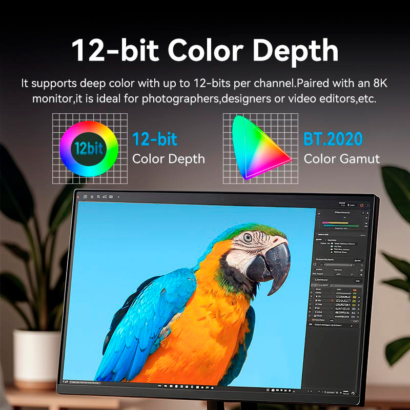 Кабель VENTION 8K 60Hz HDMI - Micro-HDMI v2.1 1м Green (AGKGF)