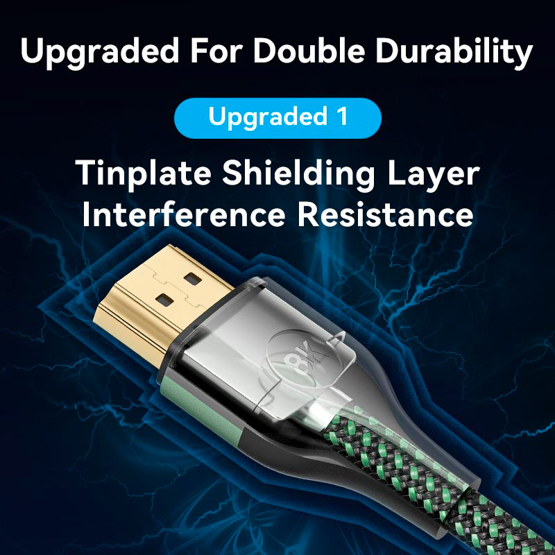 Кабель VENTION 8K 60Hz HDMI - Micro-HDMI v2.1 1м Green (AGKGF)