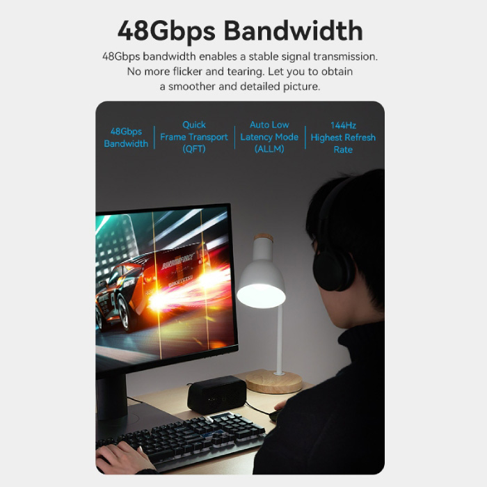 Кабель VENTION 8K 60Hz HDMI v2.1 15м Black (ALBBN)