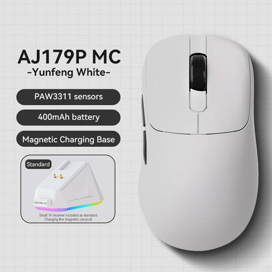 Миша ігрова AJAZZ AJ179P MC YunFeng White