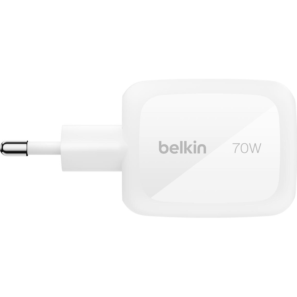 Зарядний пристрій BELKIN BoostCharge Pro 3-Ports GaN Wall Charger 70W White (WCH018HQWH)
