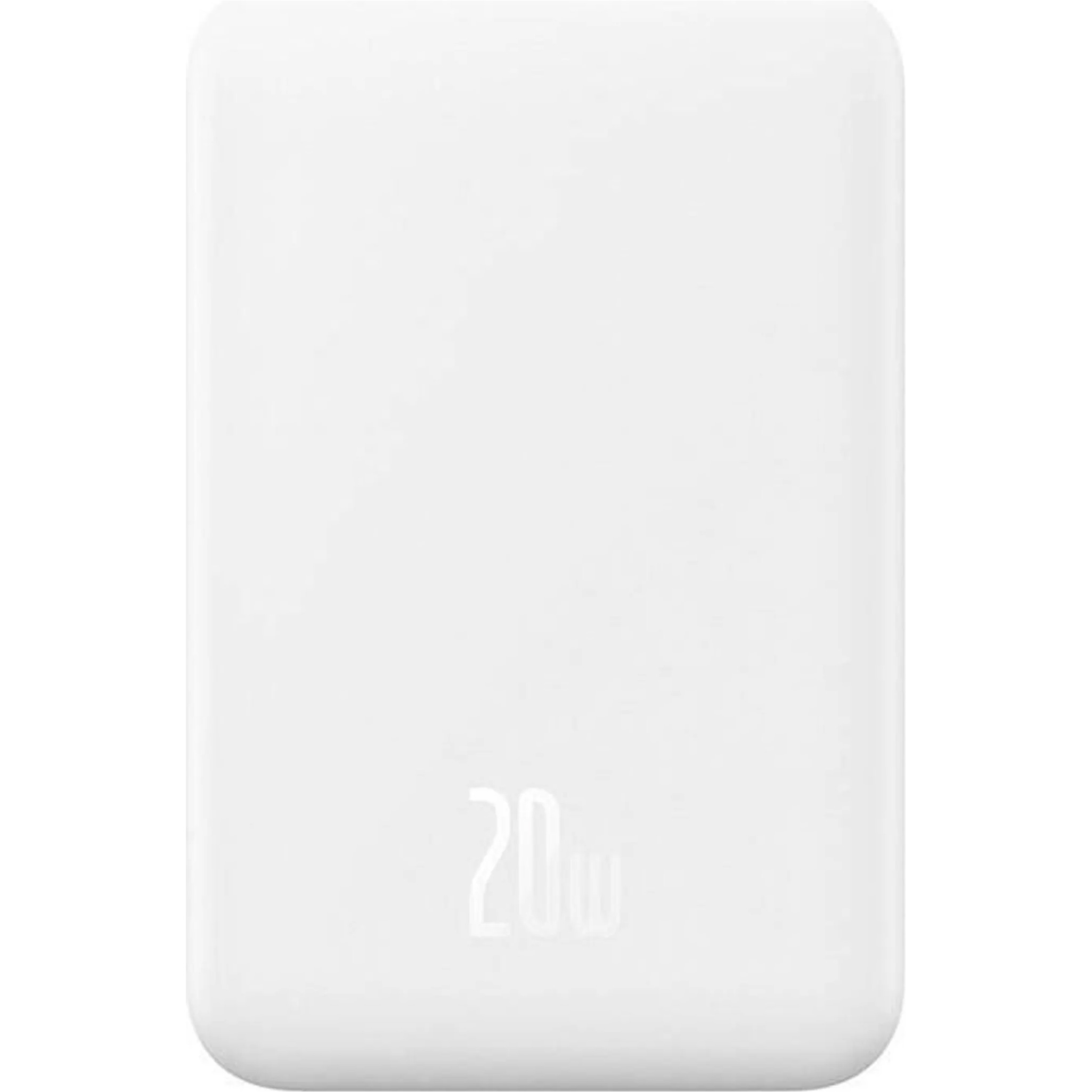 Повербанк з бездротовою зарядкою BASEUS Magnetic Mini Wireless Fast Charge 2in1 20W 5000mAh White (P10022107223-00)