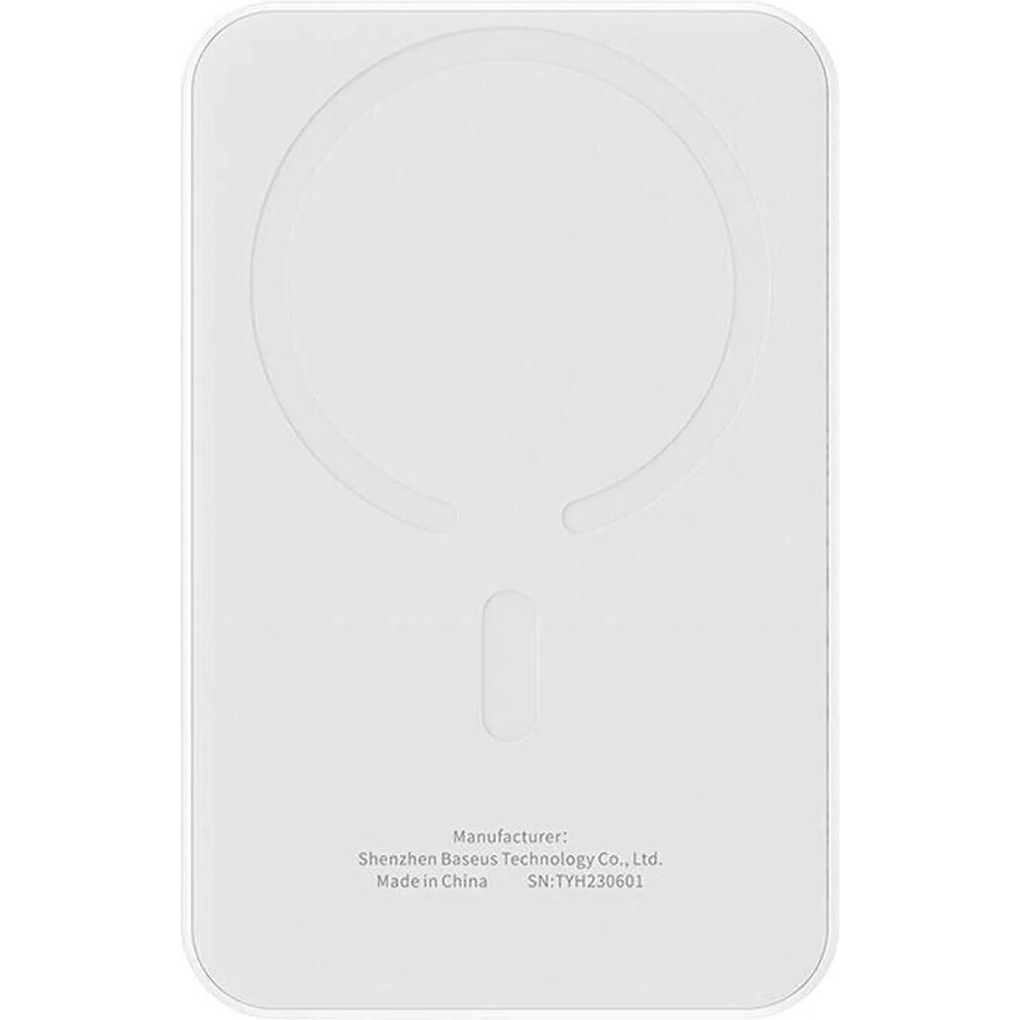 Повербанк з бездротовою зарядкою BASEUS Magnetic Mini Wireless Fast Charge 2in1 20W 5000mAh White (P10022107223-00)