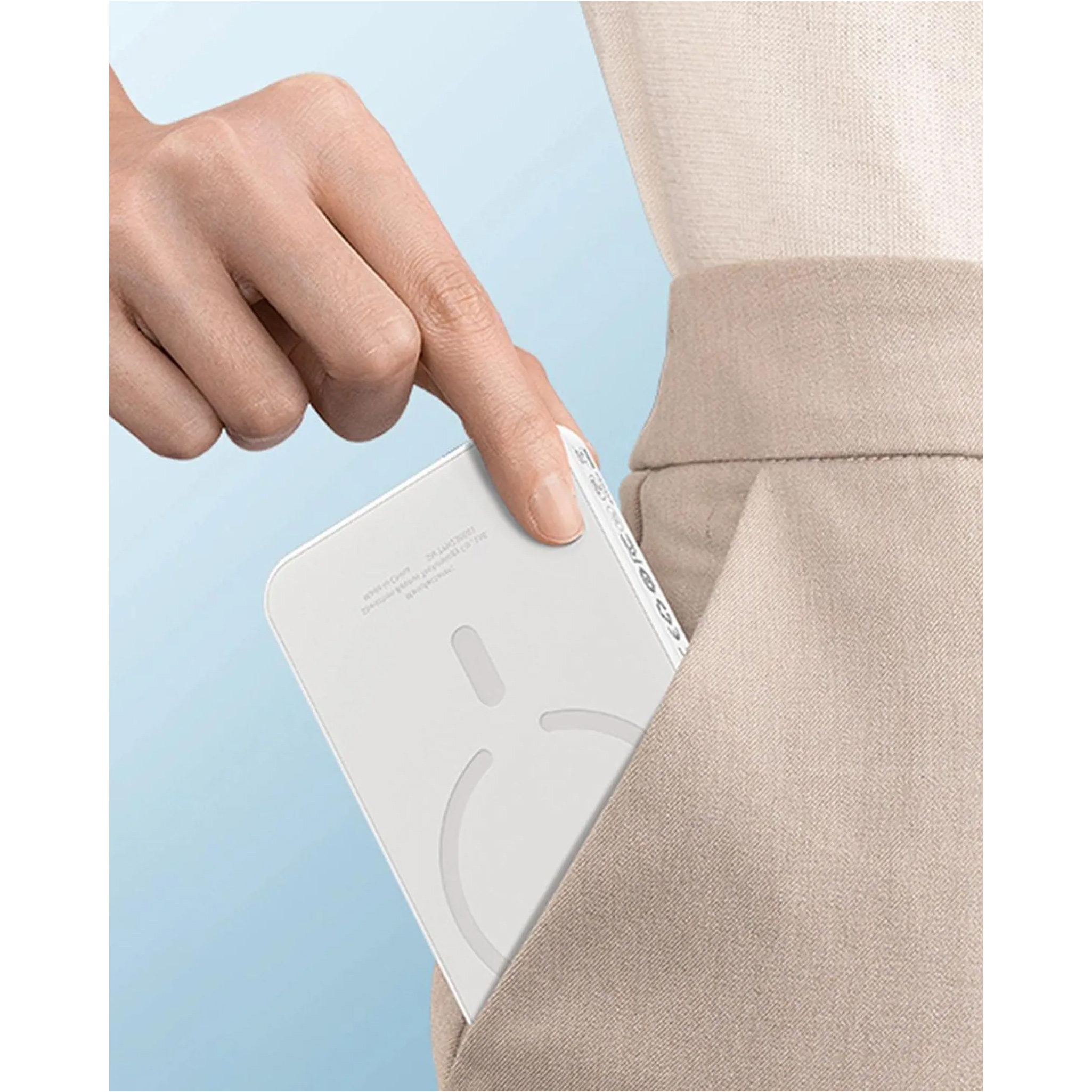 Повербанк з бездротовою зарядкою BASEUS Magnetic Mini Wireless Fast Charge 2in1 20W 5000mAh White (P10022107223-00)