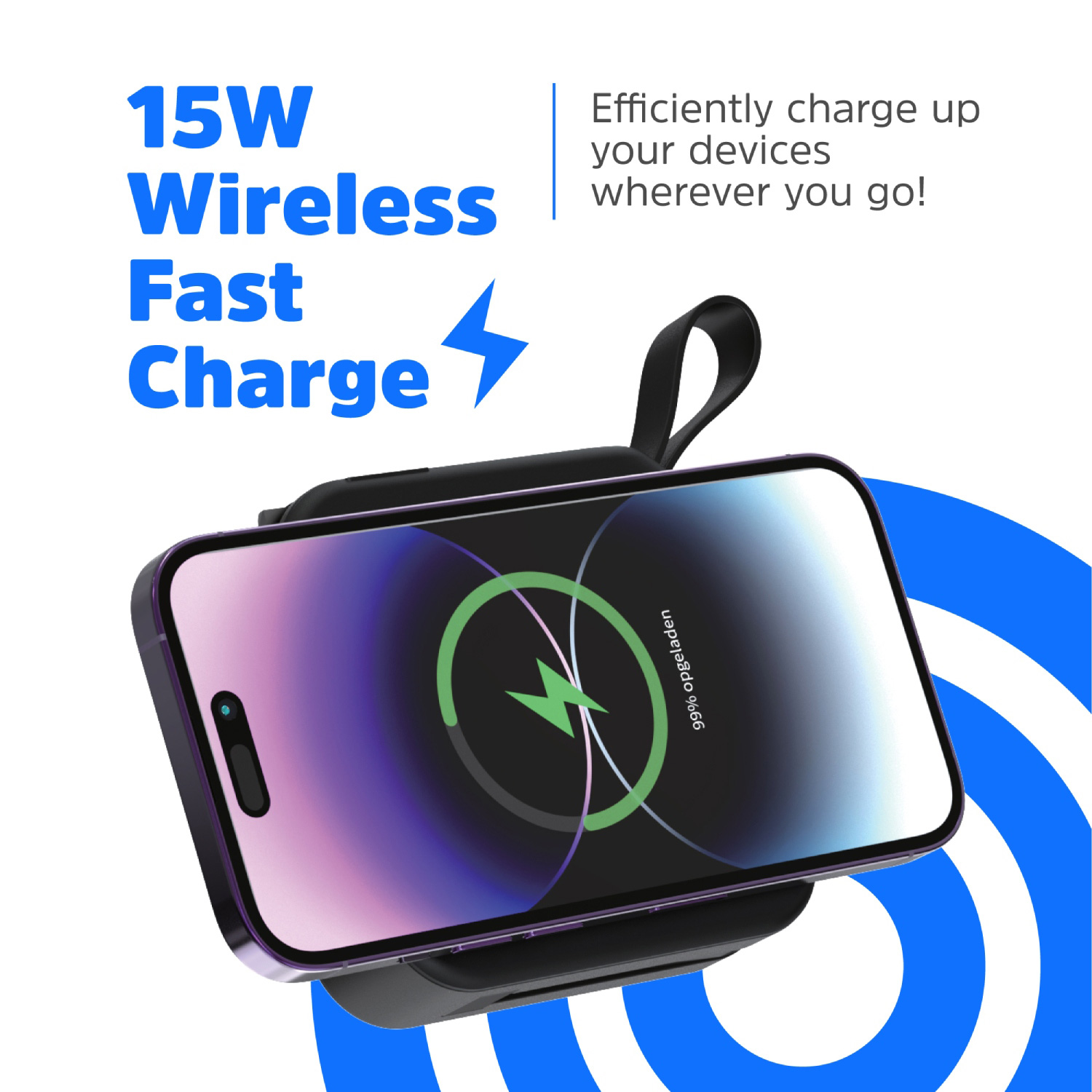 Повербанк з бездротовою зарядкою ENERGIZER QM10001AC Li-Pol PD 20W 10000mAh