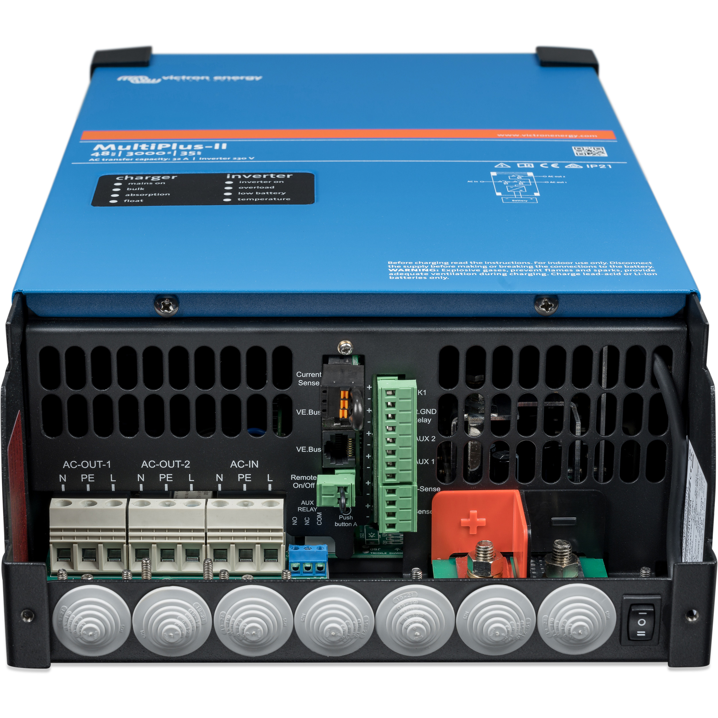 Інвертор гібридний VICTRON ENERGY MultiPlus-II 48/3000/35-32 (PMP482305010)