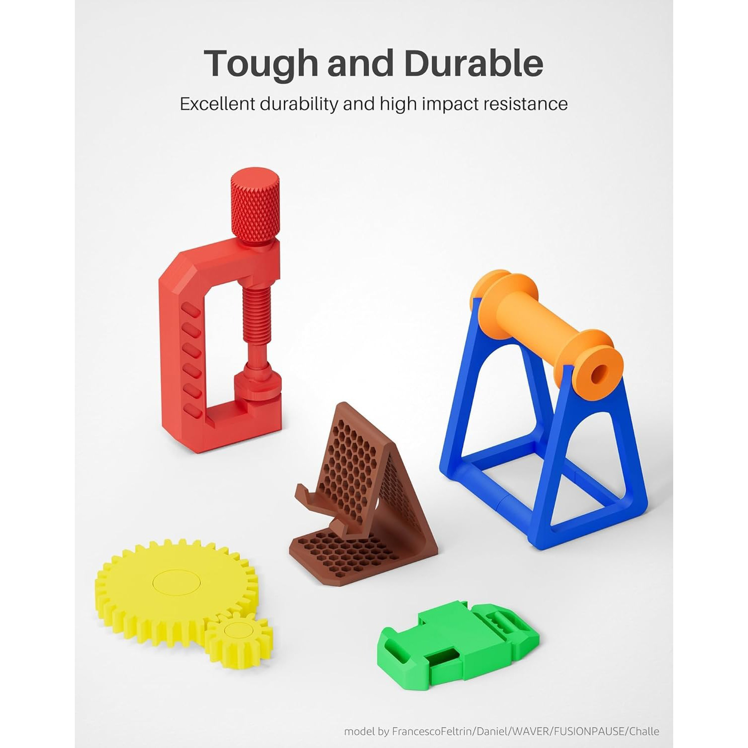 Пластик (філамент) для 3D принтера ELEGOO PETG 1.75mm, 1кг, Yellow (50.203.0390)