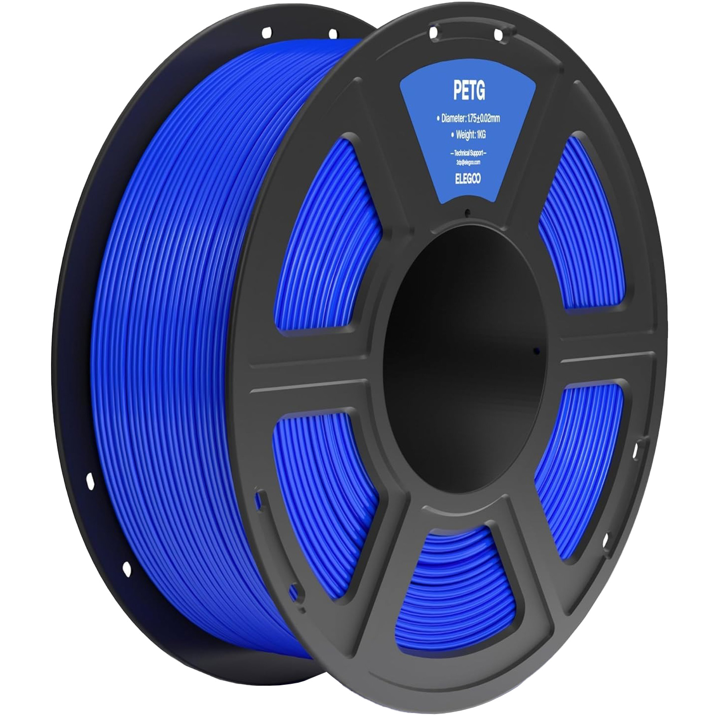 Пластик (філамент) для 3D принтера ELEGOO PETG 1.75mm, 1кг, Blue (50.203.0388)