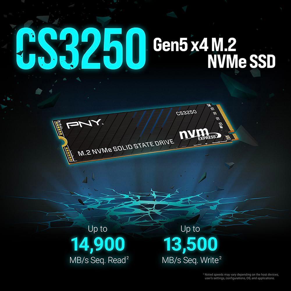 SSD диск PNY CS3250 1TB M.2 NVMe (M280CS3250-1TB-TB)