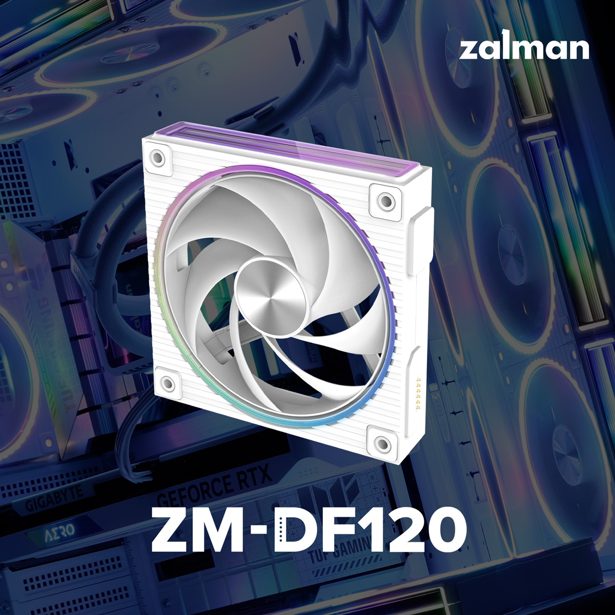 Вентилятор ZALMAN ZM-DF120R White