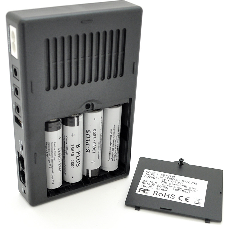 ДБЖ для роутера VOLTRONIC DC1018P Black 18W 11200mAh