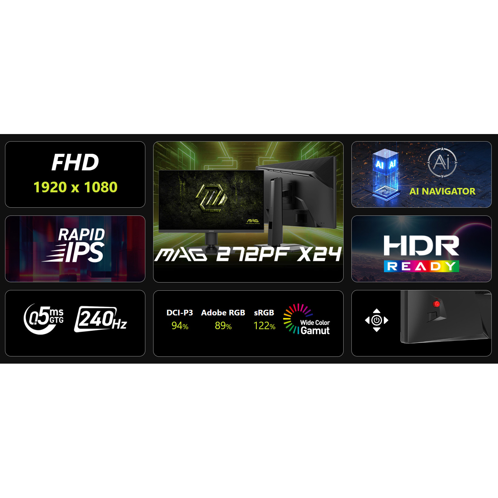 Монитор 27" MSI MAG 272PF X24