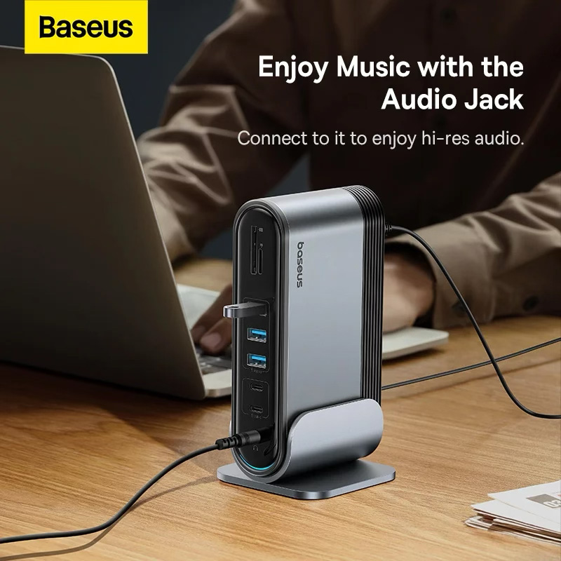 Док-станція BASEUS UnionJoy 17-Port Triple-Display Docking Station (B00532304811-00)