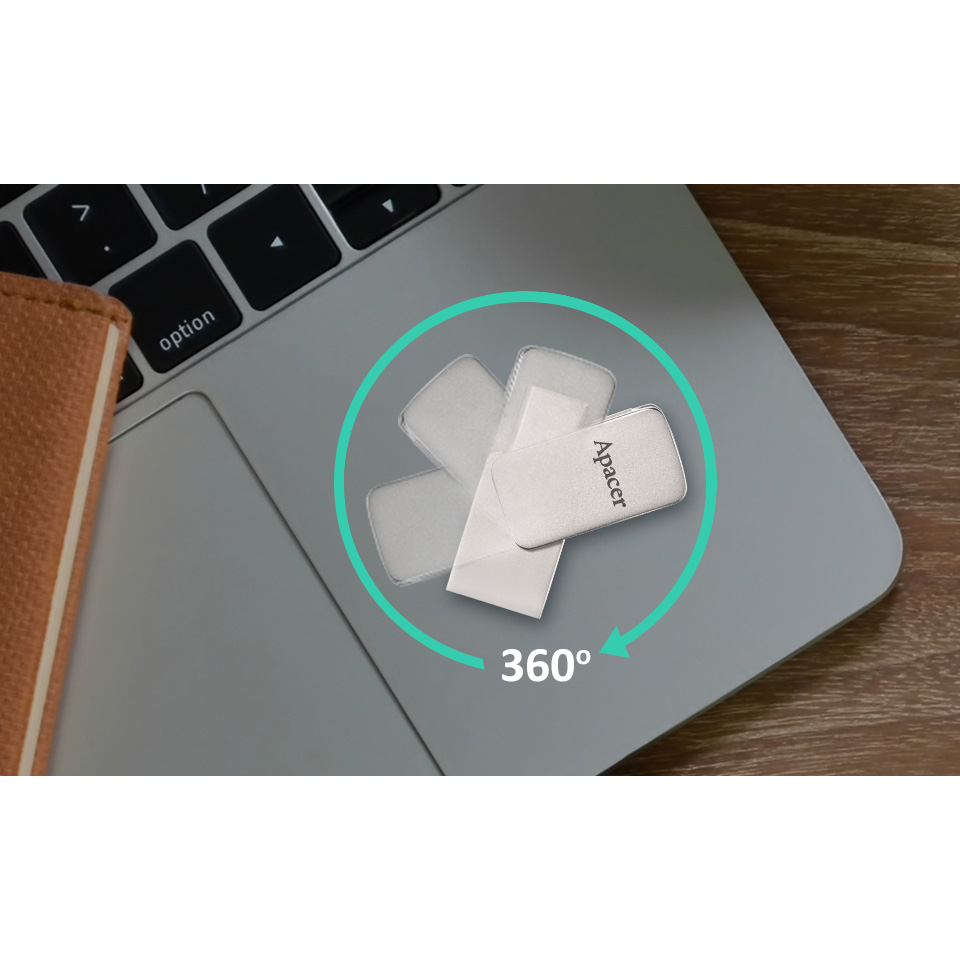 Флешка 64GB APACER AH181 USB 3.2 Type-C/USB-A (AP64GAH181S-1)