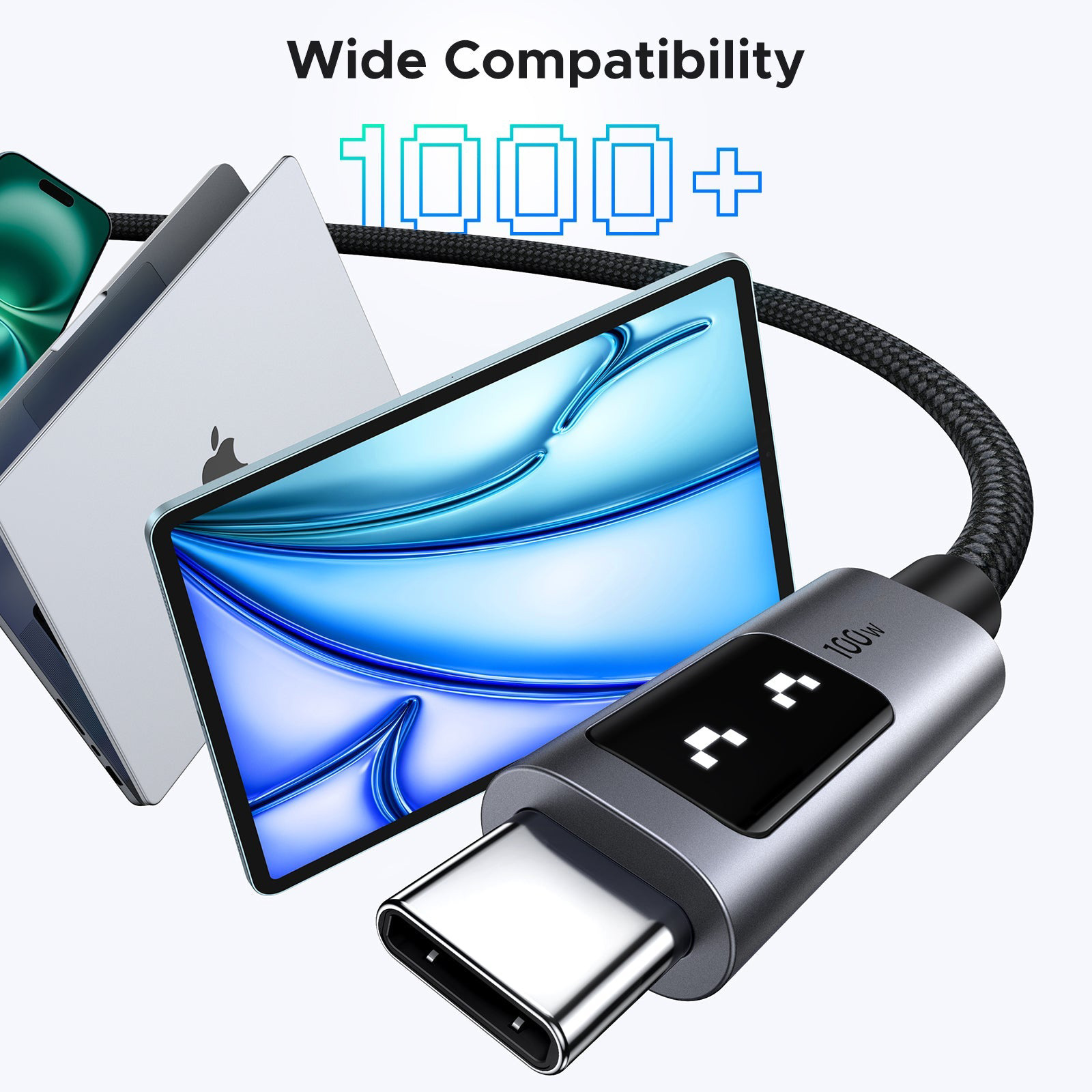 Кабель UGREEN L509 Uno USB-C to USB-C 100W 2м (35512)