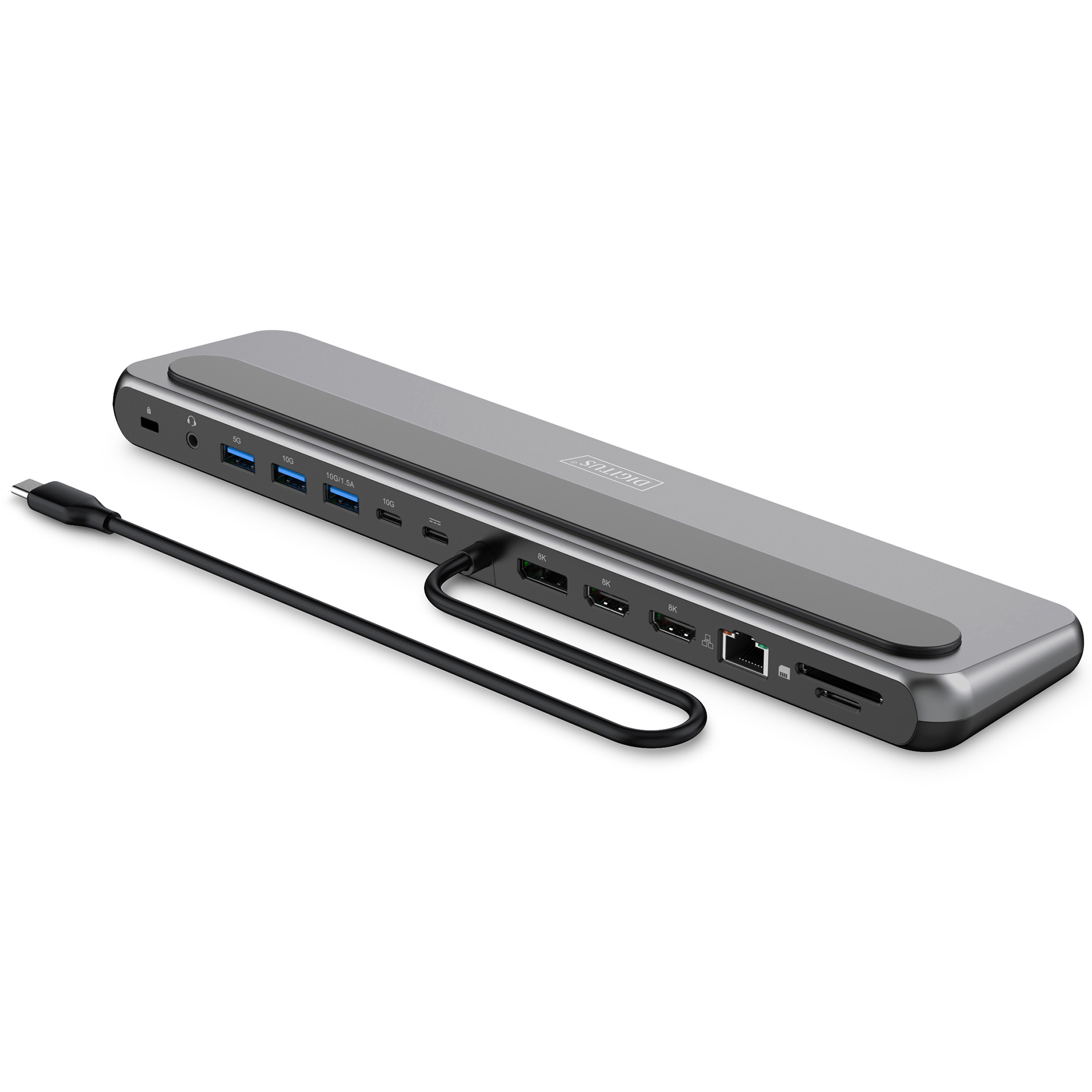 Порт-реплікатор DIGITUS USB-C 12-Port 8K Docking Station (DA-70919)