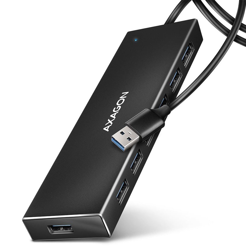 USB-хаб AXAGON 7-Port SuperSpeed USB-A Flat Hub