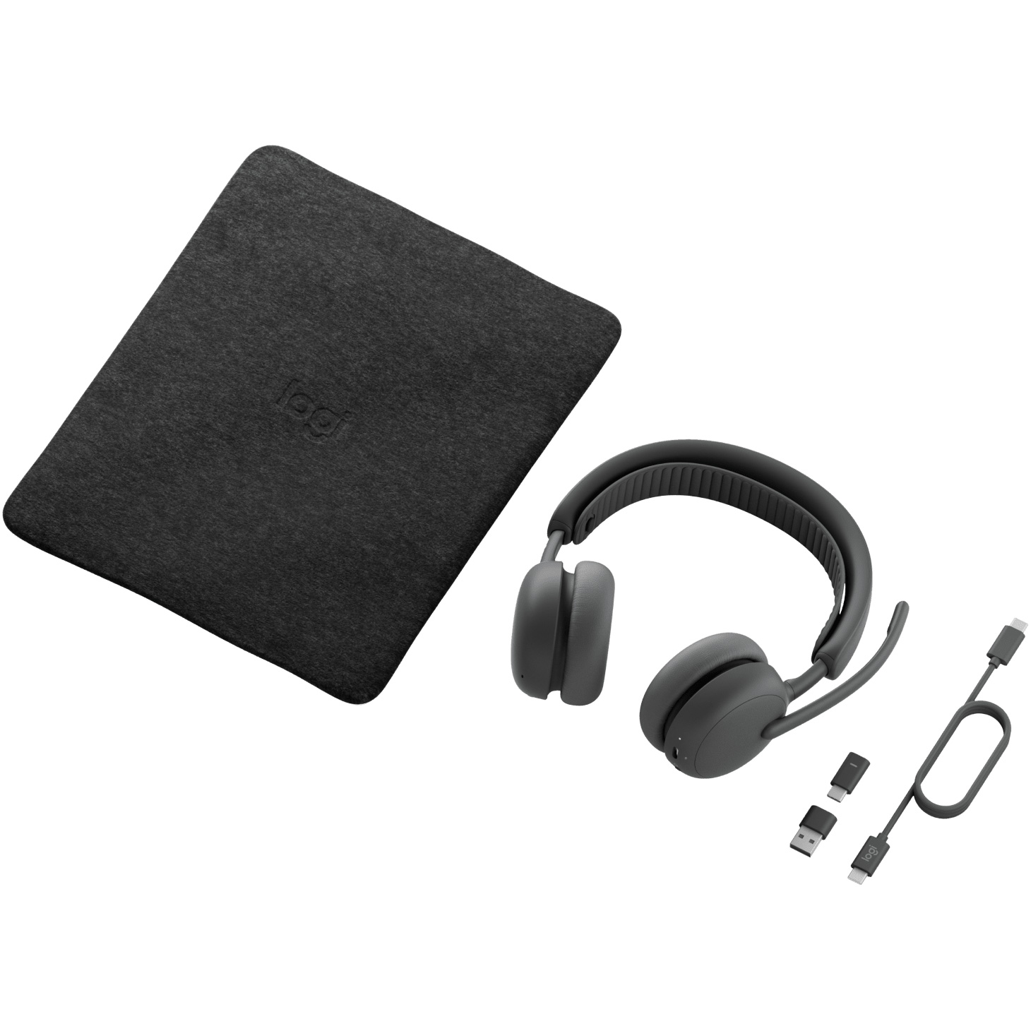 Гарнитура беспроводная LOGITECH Zone Wireless 2 ES Teams Version w/receiver Graphite (981-001493)