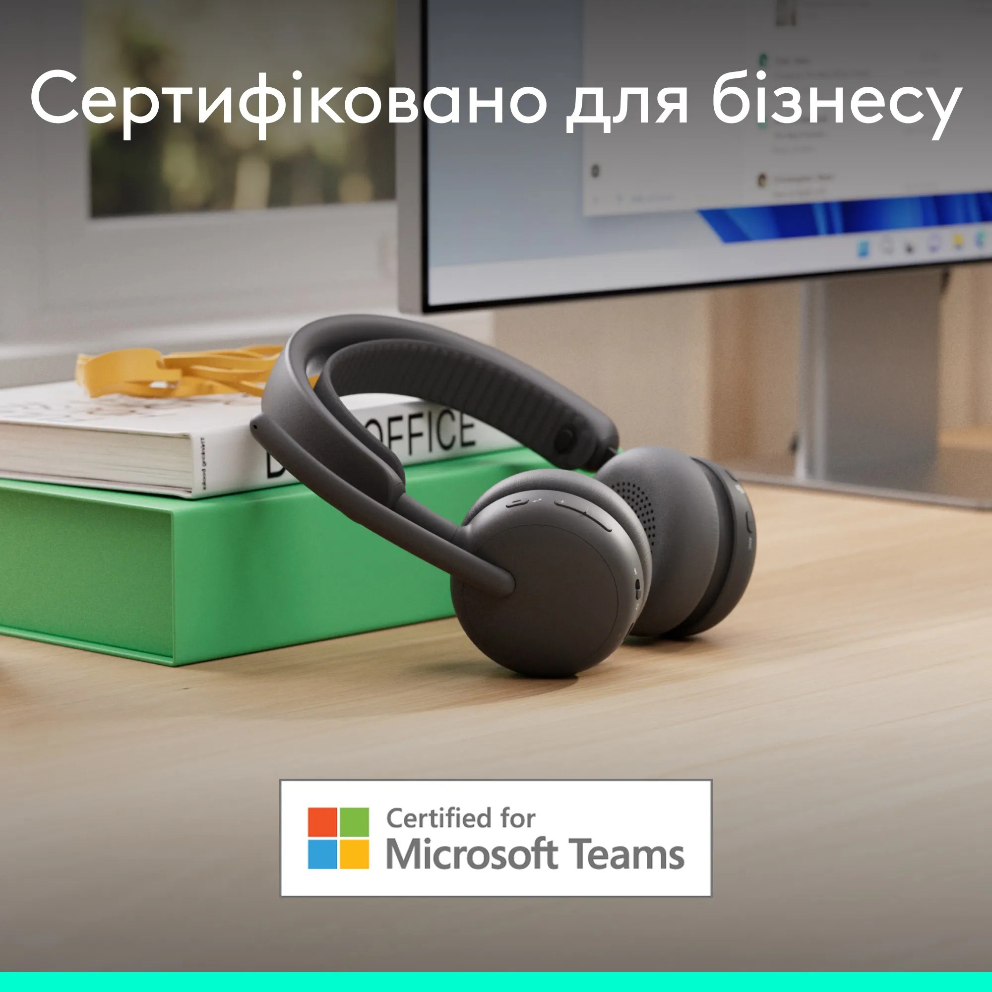 Гарнитура беспроводная LOGITECH Zone Wireless 2 ES Teams Version w/receiver Graphite (981-001493)