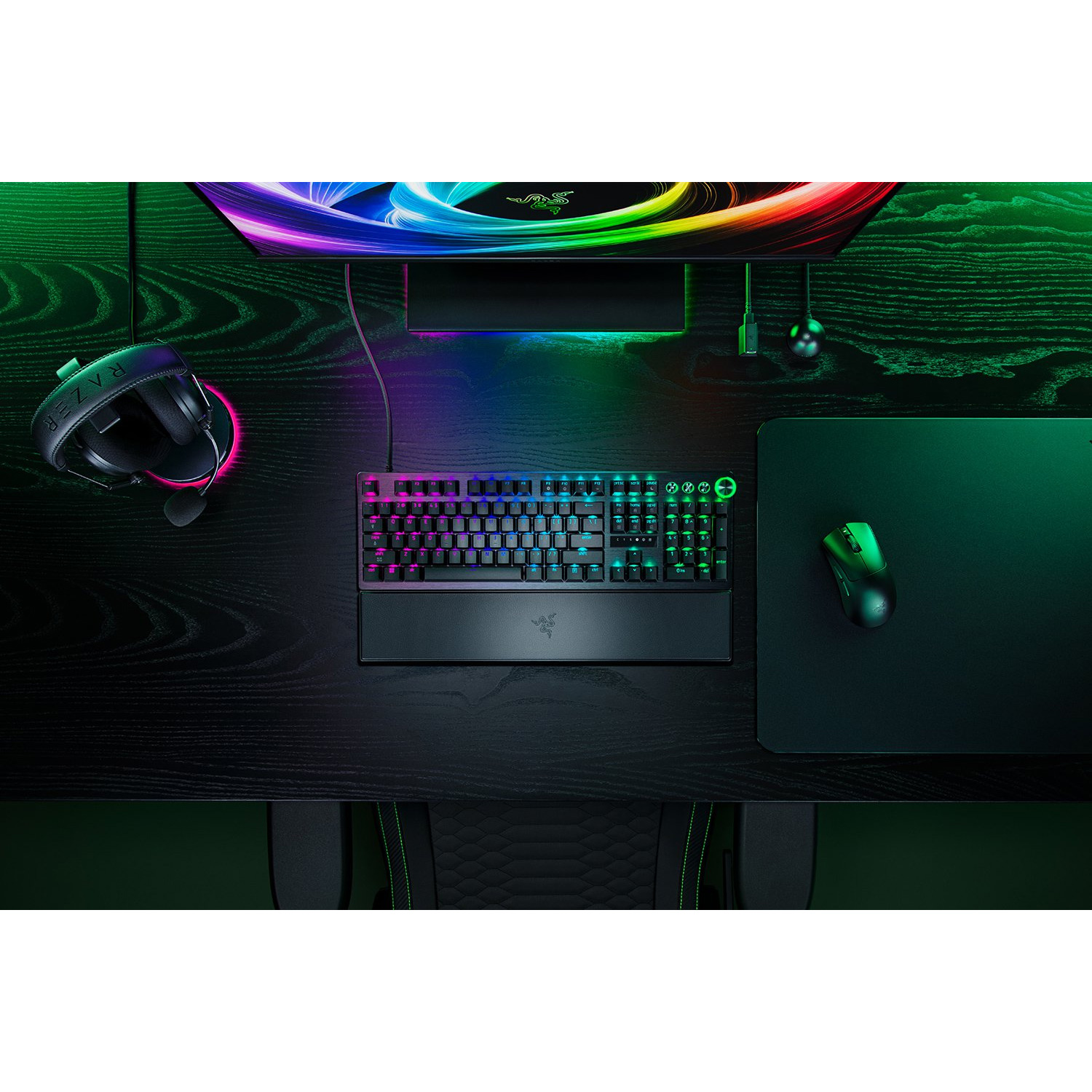 Клавіатура RAZER Huntsman V3 Pro 8KHz Analog Optical Switch Gen. 2 Black (RZ03-05530100-R3M1)