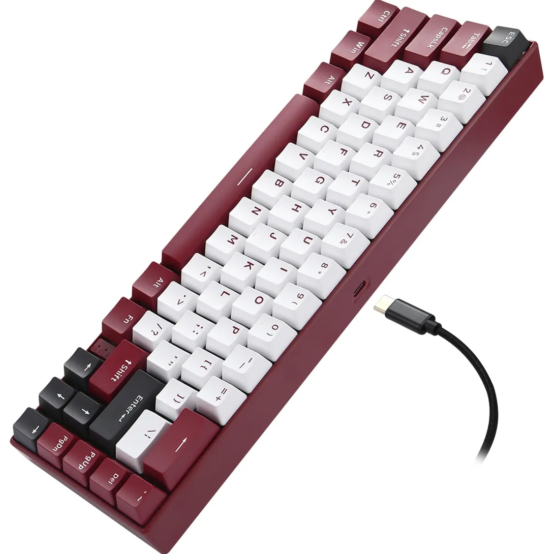 Клавиатура беспроводная MOTOSPEED BK67 Longhua Blue Switch Red (MTBK67RMB)