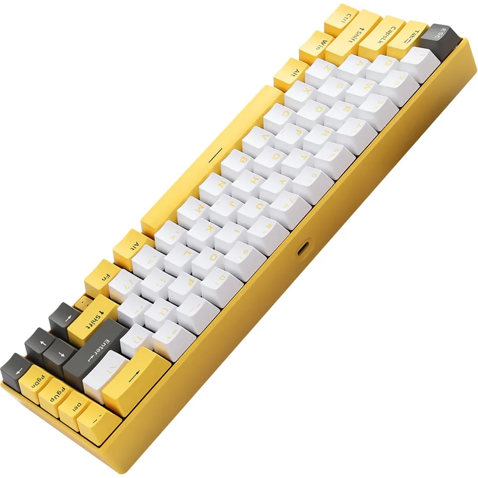 Клавиатура беспроводная MOTOSPEED BK67 Longhua Blue Switch Yellow (MTBK67YMB)
