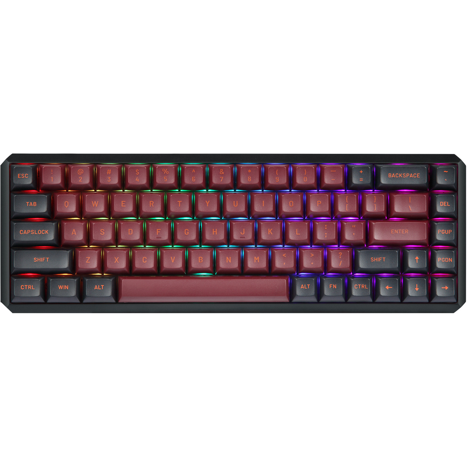 Клавіатура бездротова MOTOSPEED Darmoshark K5 Gateron Red Switch Red/Black (DMK5RBGR)