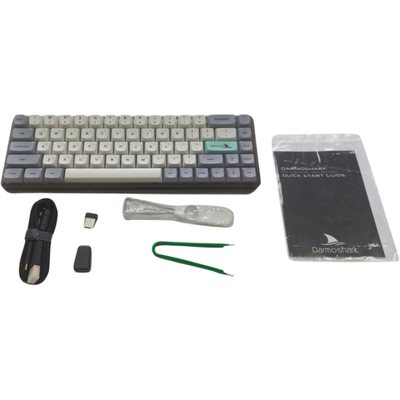 Клавіатура бездротова MOTOSPEED Darmoshark K5 Gateron Silver Pro Switch Light Gray (DMK5LGSPRO)