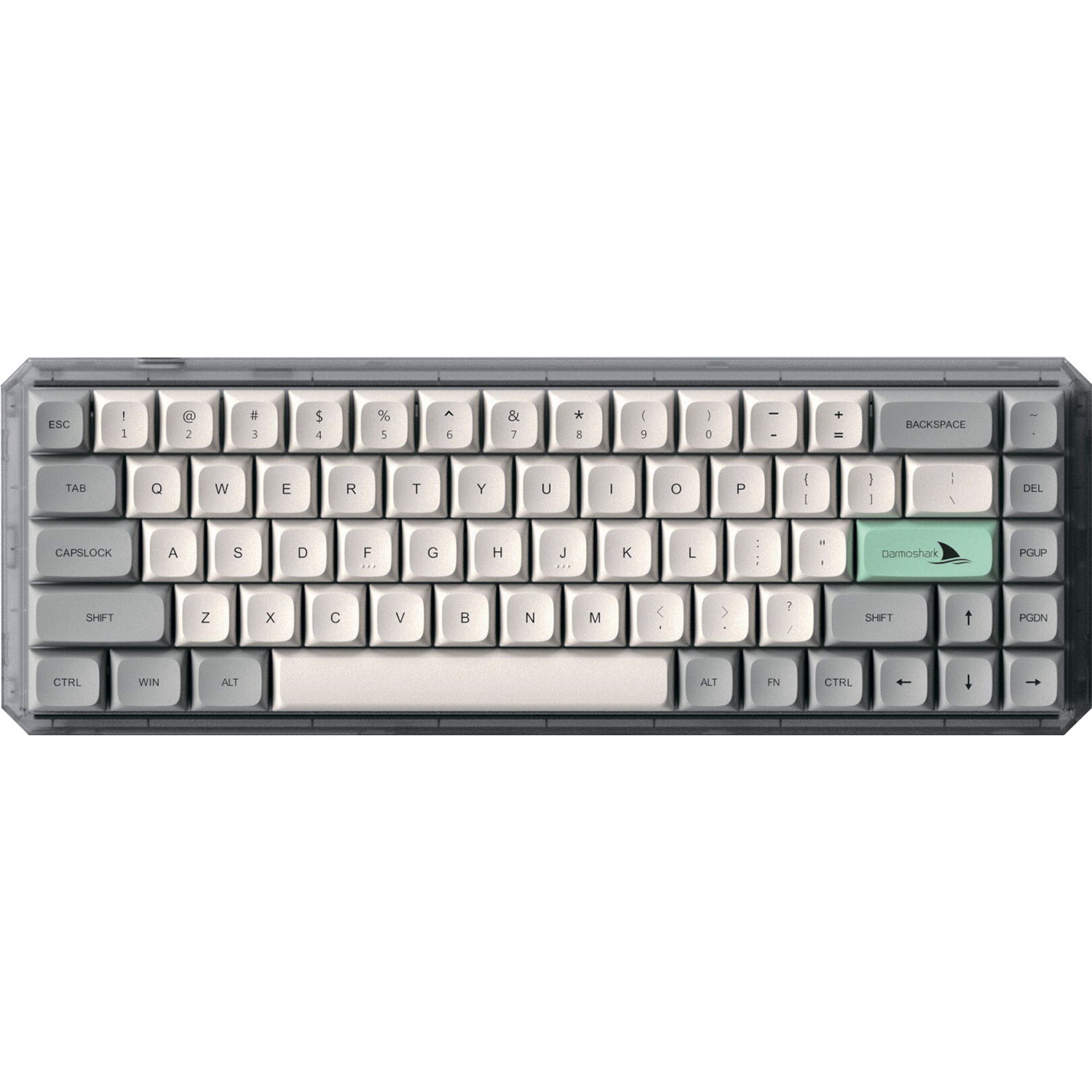 Клавіатура бездротова MOTOSPEED Darmoshark K5 Gateron Yellow Pro Switch Light Gray (DMK5LGYPRO)