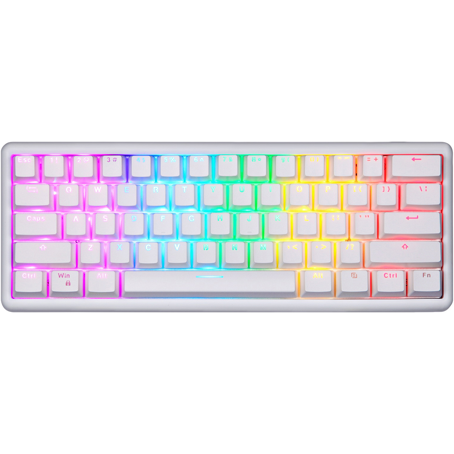 Клавіатура бездротова MOTOSPEED SK66 Gateron Red Switch White (MTSK66WMR)