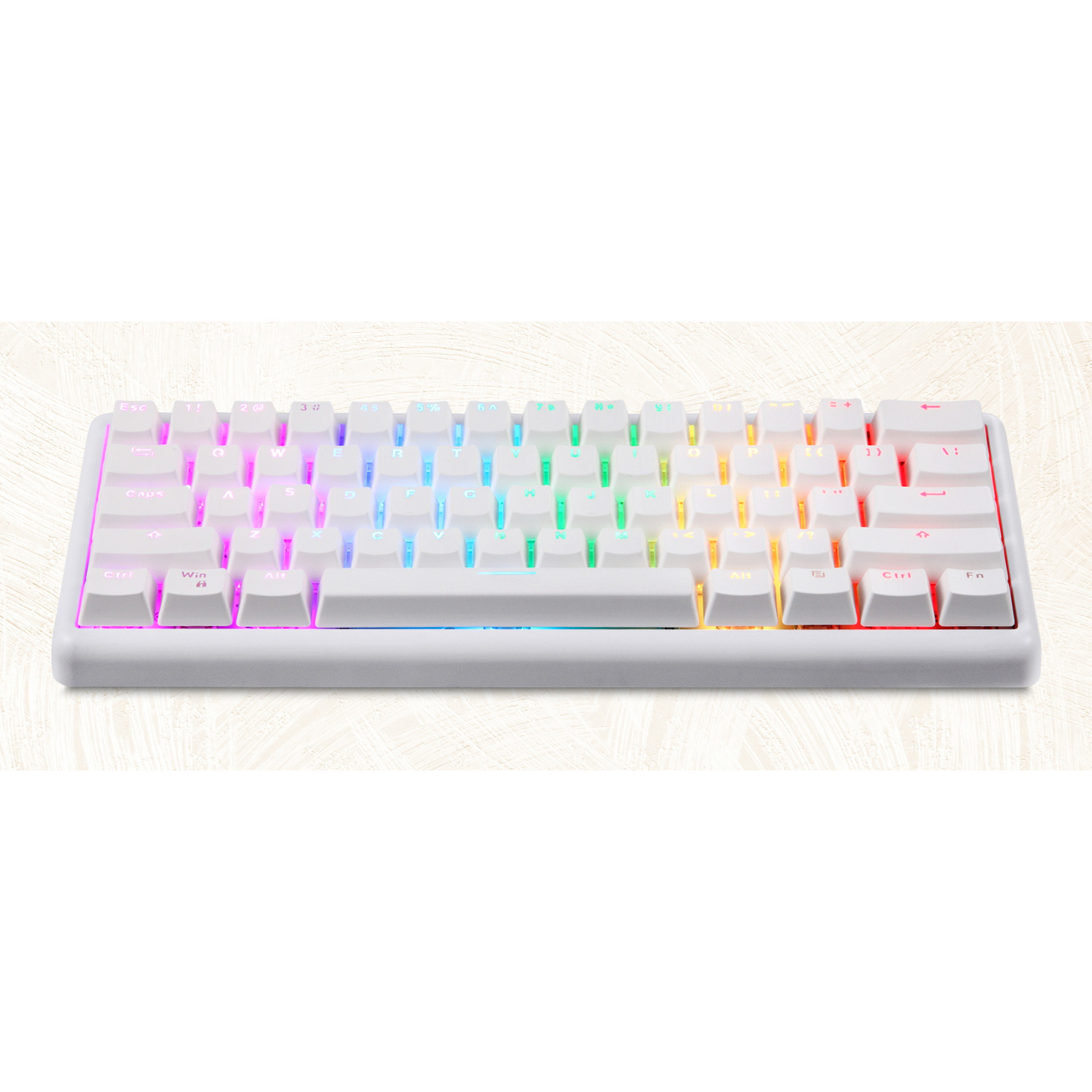 Клавіатура бездротова MOTOSPEED SK66 Gateron Red Switch White (MTSK66WMR)