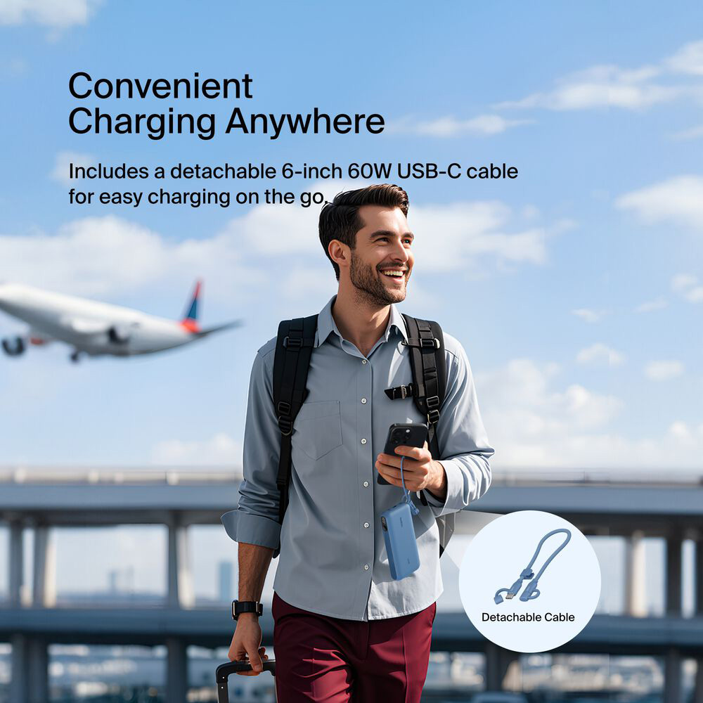 Повербанк BELKIN BoostCharge Power Bank 20K with Display 20W 20000mAh Blue (BPB028HQBL)