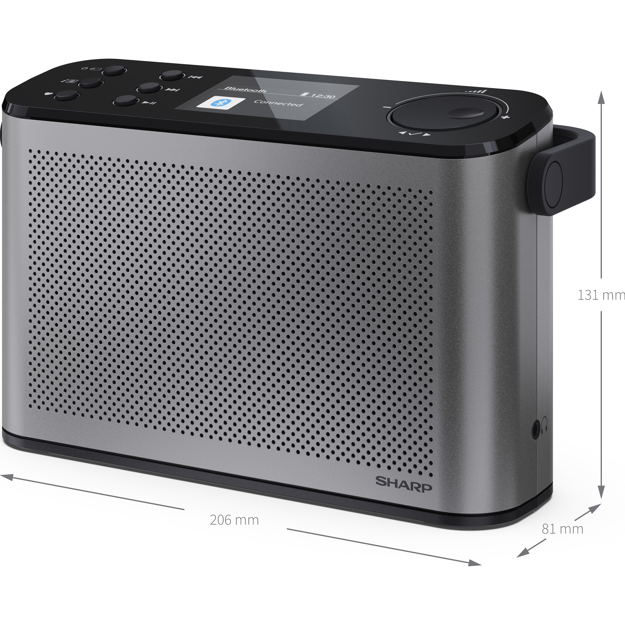 Портативный радиоприёмник SHARP DR-P540 Storm Gray