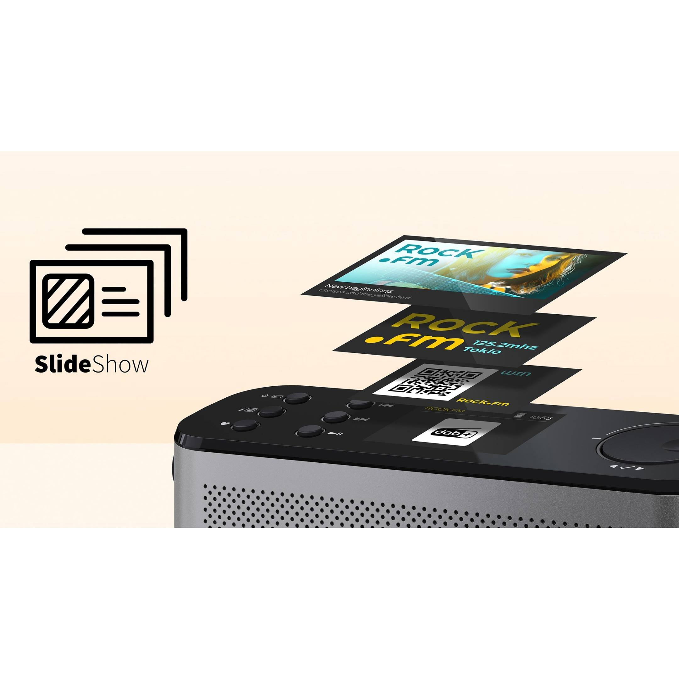 Портативный радиоприёмник SHARP DR-P540 Storm Gray