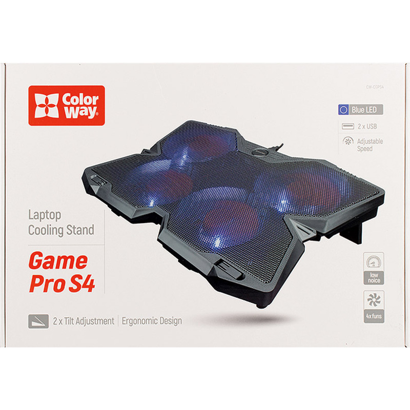 Підставка для ноутбука COLORWAY Cooling Game Pro S4