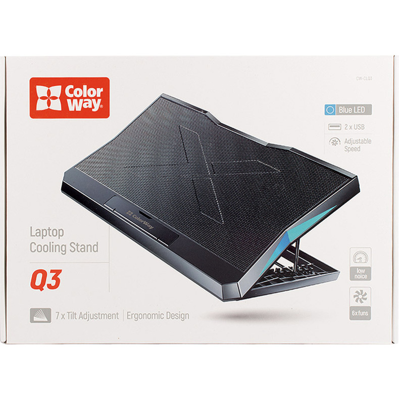 Подставка для ноутбука COLORWAY Cooling Laptop Q3