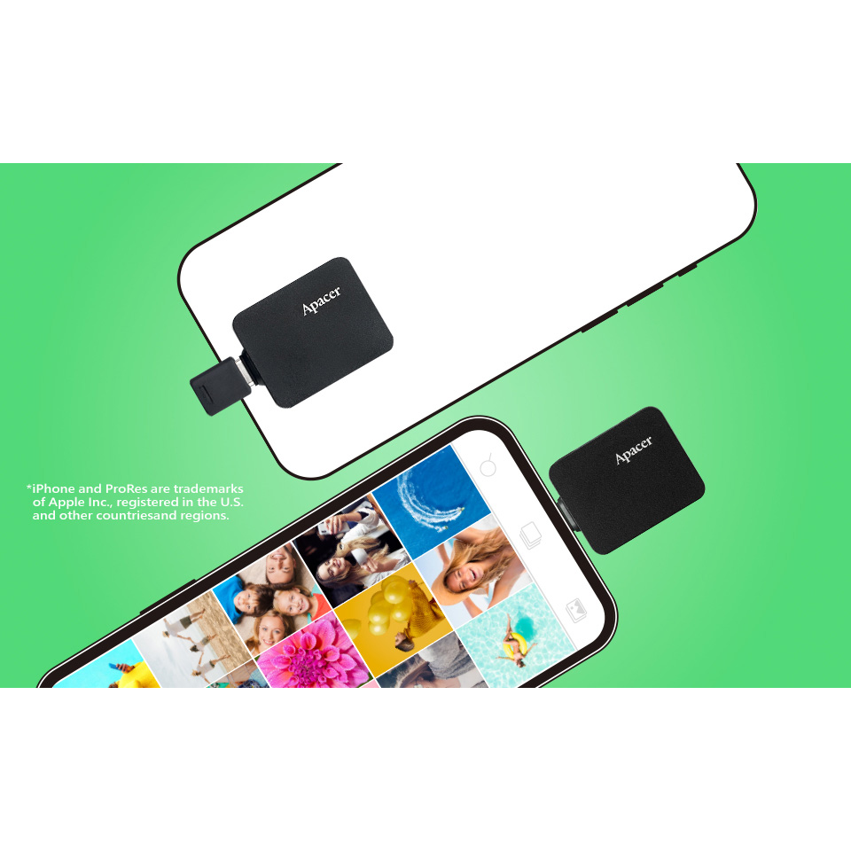 Портативний SSD диск APACER AS714 2TB USB3.2 Gen2 (AP2TBAS714B-1)