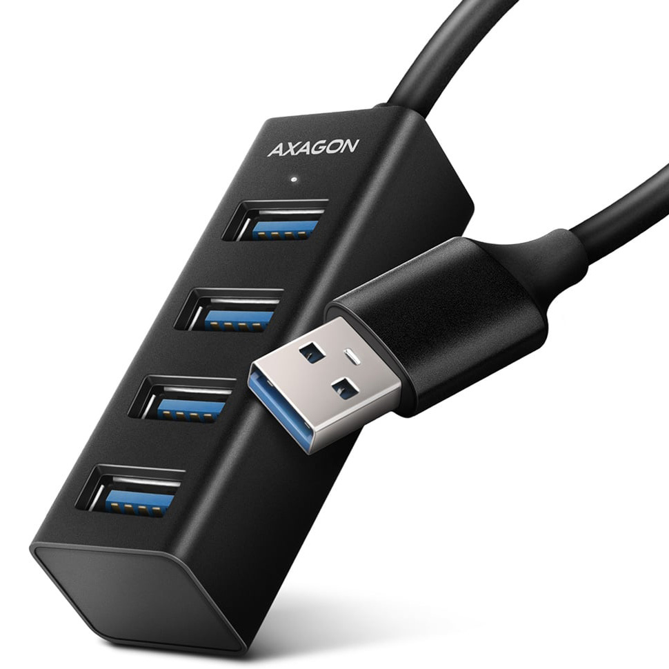 USB-хаб AXAGON 4-Port SuperSpeed USB-A Mini Hub 20cm