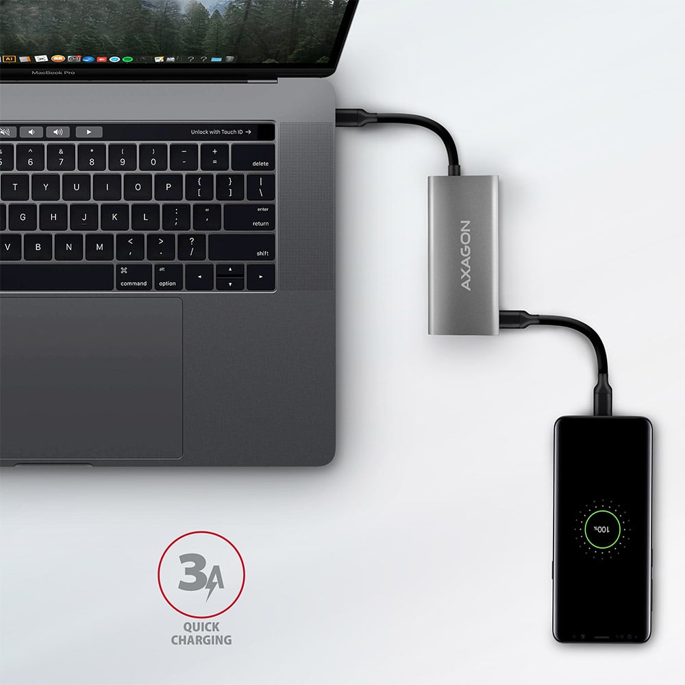 USB-хаб AXAGON 4-Port SuperSpeed USB-C 10Gbps Speedster Hub