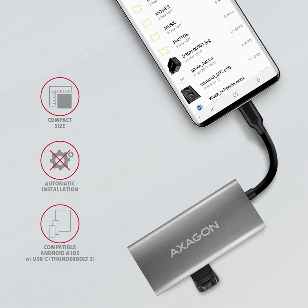 USB-хаб AXAGON 4-Port SuperSpeed USB-C 10Gbps Speedster Hub